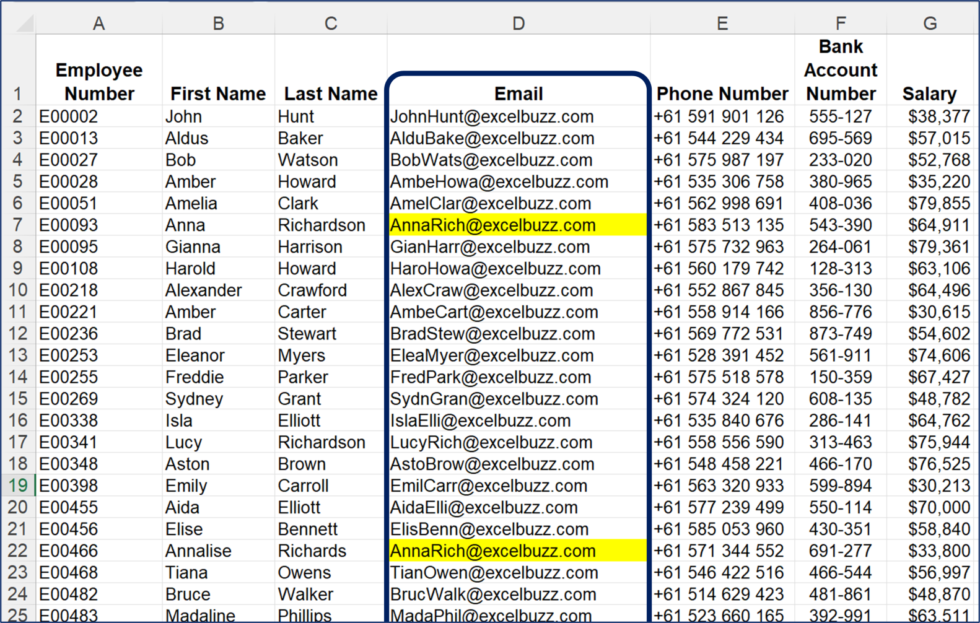 how-to-highlight-duplicate-values-in-a-range-excelbuzz-awesome