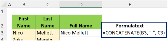 How To Use The CONCATENATE Function In Microsoft Excel | Excelbuzz.com ...