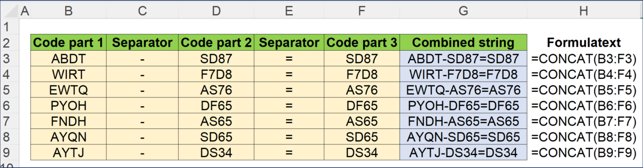 How to use the CONCAT function in Microsoft Excel | excelbuzz.com ...